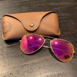 Cyclamen Pink Rayban Aviators